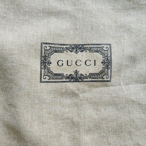 GUCCI Black Logo Dust Bag 100% Authentic - Picture 5 of 8